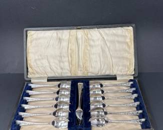 EP Silver Teaspoon Service Set by W.S.S. Co.