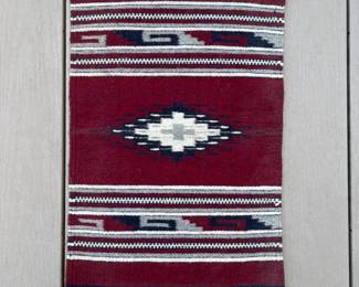 Mexican Diamond Fringed Rug or Blanket
