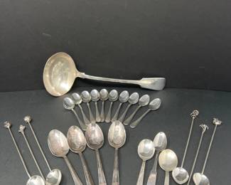 Various Fine Silver Spoons and More
