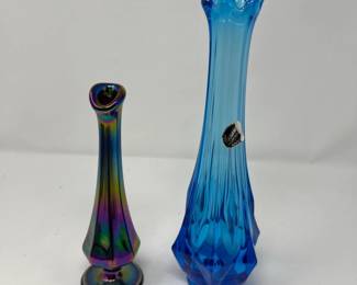 Fenton Irridescent Vase Kanawha Glass Vase