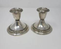 Gorham Sterling Silver 3.5in Candlestick Holders