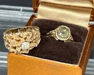 Diamond Ring Amythest Ring