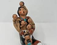 Jemez Storyteller Lucero 8in Pottery Figure