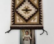 Desrita Lane Handwoven Navajo Rug 8.5in x 7.75in