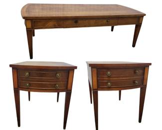 MCM Mahogany Coffee and End Tables Set