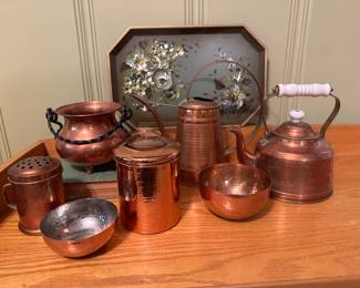Copper Pieces (Some Copper & Tray *SOLD)