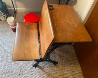 Am easy schoolhouse desk with ink well intact