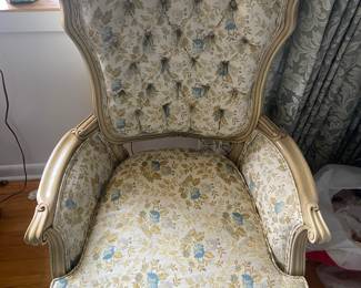  A pair of matching upholstered chairs