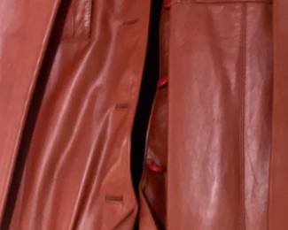 Detail of leather jacket
