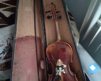Antique Violin with bow and case