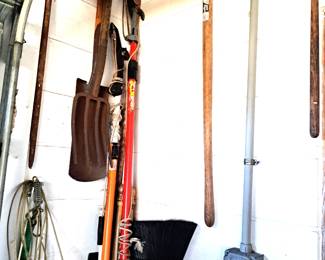 LONG HANDLE GARDEN AND OTHER TOOLS