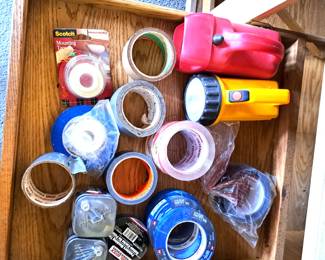 TAPES, FLASHLIGHTS