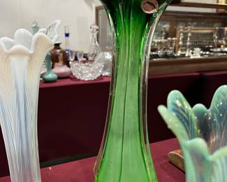 Venetian Art Glass vase w/ original label