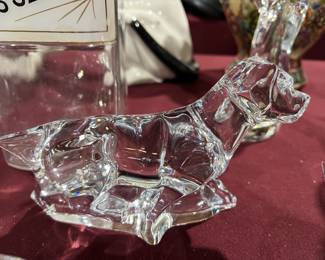 Baccarat glass animals
