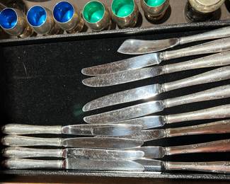 Sterling handled knives