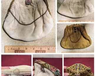 Three Vintage French Beaded Handbags