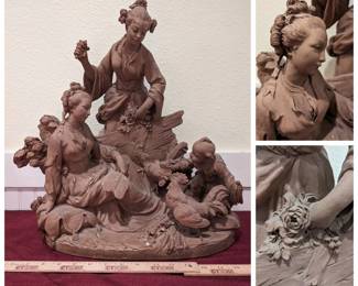 French Nineteenth Century Terracotta Figural Group