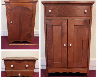 Vintage Style Freestanding Cabinets And Box