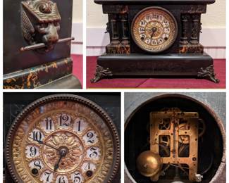 Working Antique Seth Thomas Mantle Clock