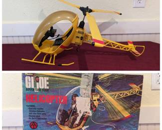 Complete Vintage 70s GI Joe Adventure Team Helicopter