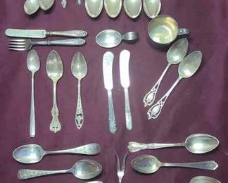 Assorted Sterling SpoonsForks Baby Cup