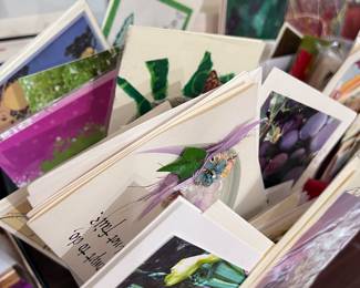 THE HANDMADE CARDS FROM THE ARTISTS WILL SO DELIGHT YOU - WE GRABBED SOME TOO! 