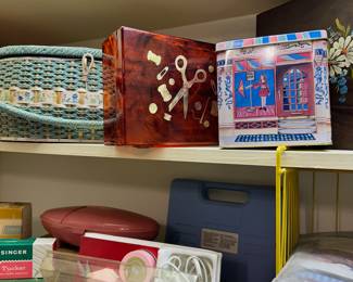 Vintage sewing boxes