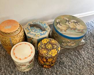 Vintage tins