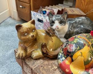 Large Cat Figurines