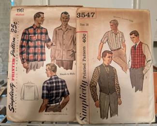 Vintage sewing patterns