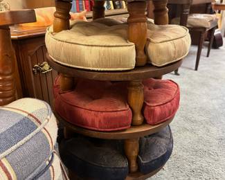 Vintage mid century stacking stools