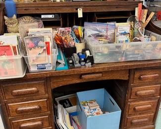 Vintage roll top desk