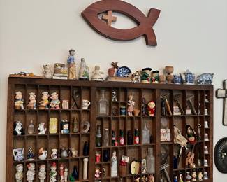 Printing press drawer and trinkets