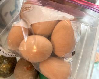 Wooden eggs