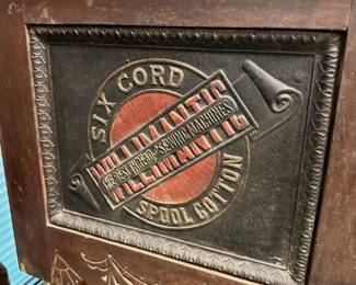 Willimantic Thread cabinet, store display