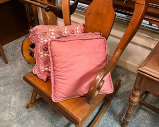 Wooden rocking chair