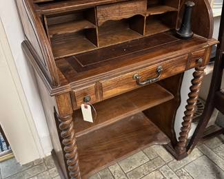 Roll top secretary desk