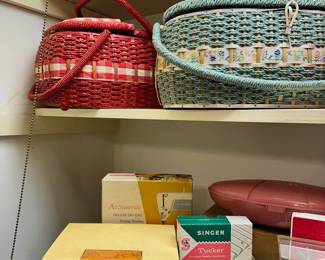 Vintage sewing boxes
