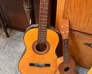 Guitar and ukulele