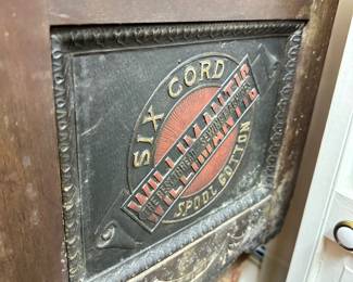 Willimantic Thread cabinet, store display