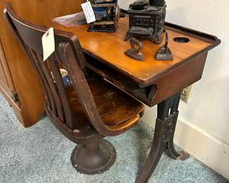 Vintage children’s desk and chair