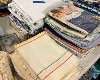 Linens (sheets, pillows, towels, table cloths and more)