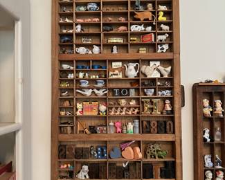 Printing press drawer and trinkets