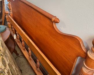 Wooden head and foot board