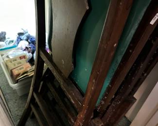 Vintage wooden folding chairs