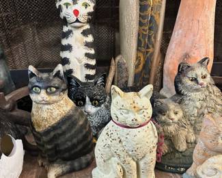 Large Cat Figurines