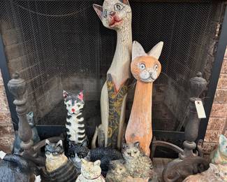 Large Cat Figurines