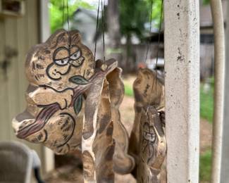 Garfield ceramic windchime