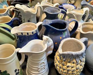 Pitchers, teapots and creamers