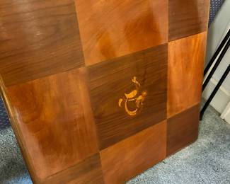 2 vintage wooden folding tables